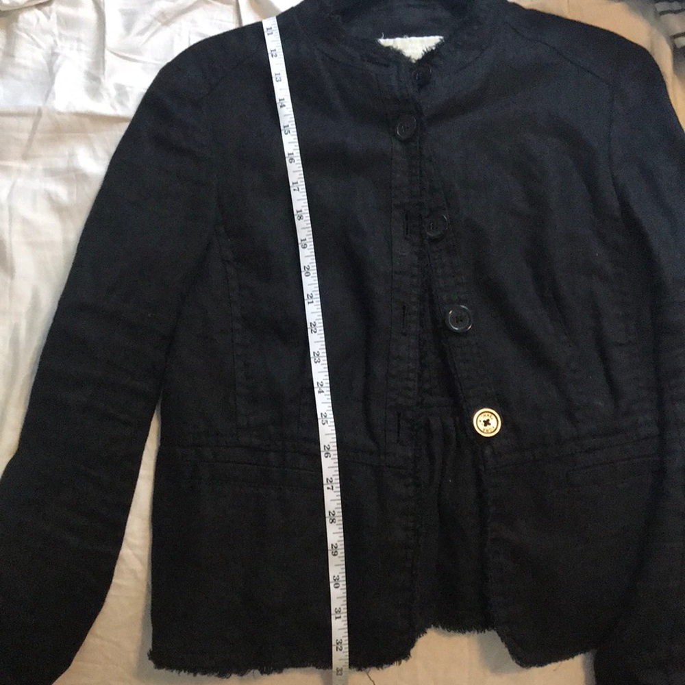 Michael Kors Spring Black Linen Jacket